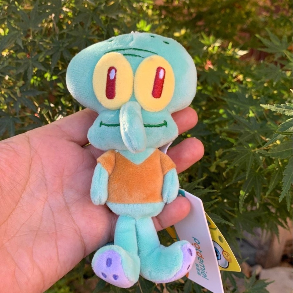 SpongeBob Squarepants Squidward Plush Key Holder - Green and Orange